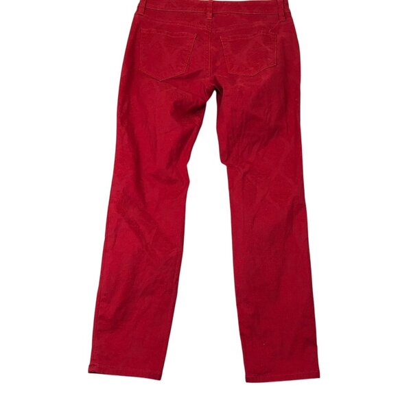 Ann Taylor Loft Womens Pants Size 27/4 P Modern Ankle Stretch Casual Travel Red - Picture 2 of 15